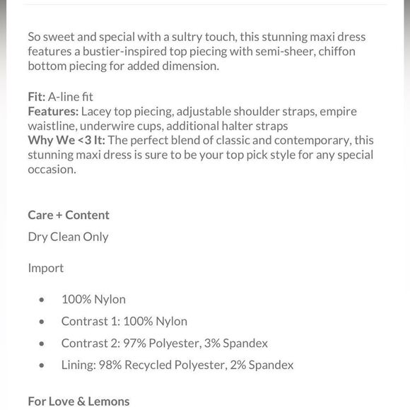 For Love & Lemons Lily Dress - Picture 14 of 14